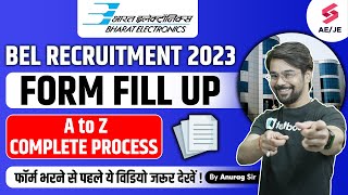 BEL Form Fill Up 2023  BEL Recruitment 2023 how to apply online  BEL Trainee Engineer Recruitment [upl. by Fugate]