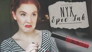 Liquids Worst Enemy  NYX Epic Ink Lip Dye ReviewFirst Impressions [upl. by Berkin631]