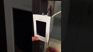 NUHEAT Thermostat tutorial videos Step 10 Reinstalling the Faceplate [upl. by Ettenaj]