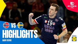 The best way to end the Main Round  Norway vs Sweden  Highlights  Mens EHF EURO 2024 [upl. by Ettevets568]