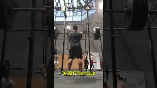 3X 100 KG Front Squat [upl. by Cinnamon]