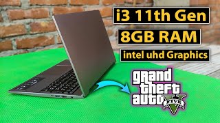 Lets Test GTA 5 on my Low end Laptop  i3 11th gen  8gb ram  256gb ssd  intel UHD Graphics [upl. by Holcman]