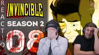 SOS Bros React  Invincible Season 2 Episode 8  I Thought You Were Stronger [upl. by Ellehcirt543]