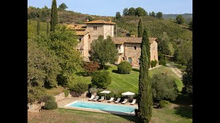 Ancient country villa with hot spring and vineyards Siena  Toscana [upl. by Araic]