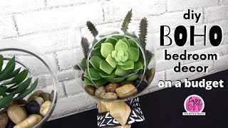 diy BOHO bedroom decor on a budget [upl. by Turrell360]