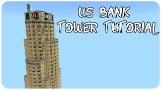 How to build a Skyscraper in Minecraft US Bank Tower part 14 Minecraft Skyscraper Tutorial [upl. by Tips]