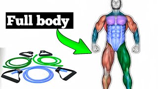 Try This 10 Min Resistance Bands Full Body Workout  Bands Exercises [upl. by Leiuqeze516]