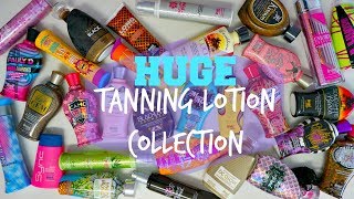 HUGE Tanning Lotion Collection😮🏝 [upl. by Seyler]