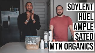 Soylent vs Ample vs Huel vs Sated vs MTN Organics Meal Replacement Taste Test [upl. by Aillicirp]