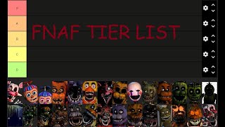 FNAF TIERMAKER TIER LIST [upl. by Hazard941]