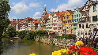 GERMANY historical center of Tübingen BadenWürttemberg [upl. by Aitam]