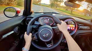 2022 MINI Cooper John Cooper Works Convertible  POV First Impressions [upl. by Eceinej]