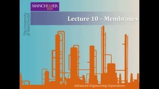 Membrane Separations [upl. by Asset330]