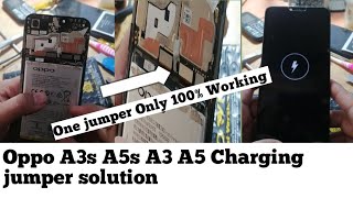 Oppo A3A3sa5s charging jumper  oppo A3s Charging solution  All Oppo vivo charging ic jumper [upl. by Della]