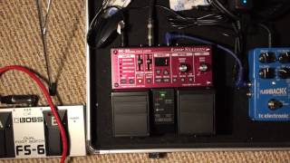 How to use the Boss RC30 Loopstation Loop Looper Pedal and Boss FS6 Foot Switch Demo Instructions [upl. by Wawro]