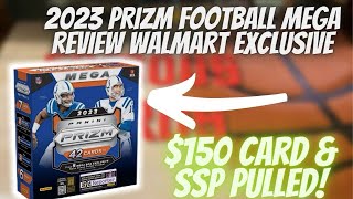 🚨BIG ROOKIE PULL 2023 PRIZM FOOTBALL MEGA REVIEW WALMART EXCLUSIVE RARE SSP PULLED 😱 [upl. by Orson]