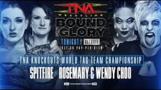 WWE 2K24 TNA Wrestling Bound For Glory 2024 Knockouts Tag Title Spitfire Vs Rosemary amp Wendy Choo [upl. by Fredrick]