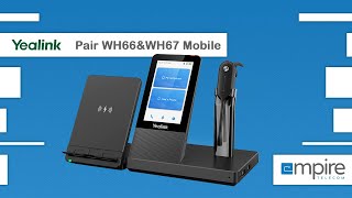 How to pair the Yealink WH66 with a mobile device [upl. by Asilav]