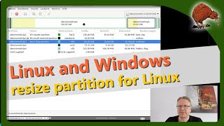 Linux and Windows dual boot – resize partitions with GParted [upl. by Adnocahs534]