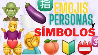 SIGNIFICADO DE LOS EMOJIS™️ 🤦🏽‍♀️ PERSONAS Y SIMBOLOS💑📛 [upl. by Engeddi]