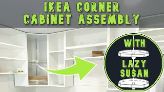 Effortless IKEA Corner Cabinet Assembly [upl. by Ferdy]