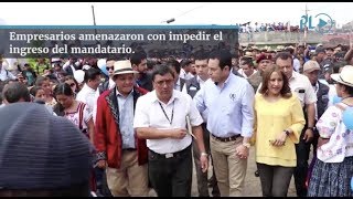 Incómoda visita de presidente a Chajul Quiché [upl. by Yralam]