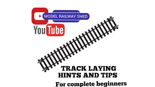 Model Railway Track laying Hints and tips for complete beginners [upl. by Eimmac483]