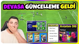 TÜRKÇE SPİKER TSUBASA MODU YENİ STADYUMLAR DEVASA GÜNCELLEME GELDİ🔥 eFootball Mobile 25 [upl. by Annael]