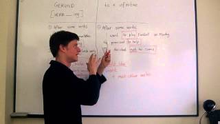 Elementary English Lesson 15 Gerund or to  infinitive [upl. by Ayn]