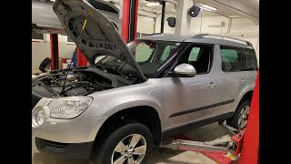 How to change DSG gearbox on skoda yeti 2013 modelDSGGEARBOXAUTOMAT7STEPGEARMEKATRONICPKWcode [upl. by Gainer268]