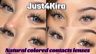 My Favorite Colored Contacts for Dark Brown Eyes FT JUST4KIRA [upl. by Chesnut]