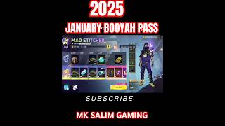 JANUARY BOOYAH PASS 2025 shorts freefire new gaming 🥶🥶 [upl. by Atoked]