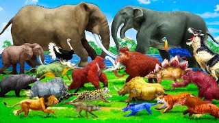 ARBS Elephant vs Deinotherium vs Mammoth Ark Prehistoric Mammals vs Modern Mammals Size Comparison [upl. by Hound]