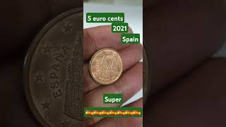 Spanish 5 Euro Cents 2021 Super Coin ytshorts coin euro [upl. by Ossy]