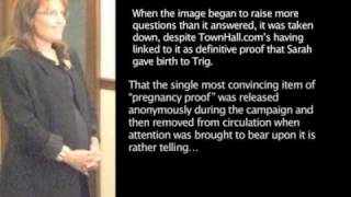 2 of 2 The Perfidy of Sarah Palin proof Sarah faked her pregnancy [upl. by Eneloj]