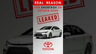 Why Toyota is low on inventory  Real reason revealed shorts [upl. by Eyde]