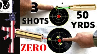 quotZeroquot your GunOptic QUICK CHEAP EASY  MidTen Laser Bore Sighter [upl. by Yelserp]