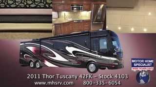 2011 Thor Motor Coach Tuscany Damon RV for Sale at Motor Home Specialist [upl. by Aliekat]