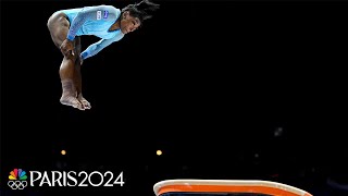 Simone Biles pulls off yet another vault thats never been done before at Gymnastics Worlds [upl. by Adnot]