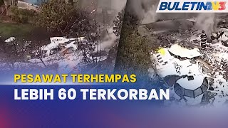 KEMALANGAN  Pesawat Domestik Terhempas Kesemua 62 Penumpang Maut [upl. by Barren]