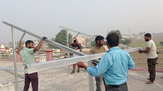 4kw Solar rooftop instolation site Jhankat khatimauttrakhandgreenenergyadanisolarpmsurayghar [upl. by Muir68]