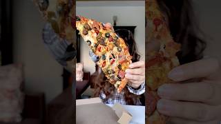 Toppings vs No toppings Pizza Challenge foodchallenge foodreview [upl. by Anaujik]