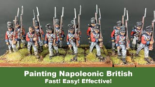 The Fast amp Easy Way To Paint British Napoleonic Infantry Wargaming Models For Black Powder [upl. by Llerehs32]