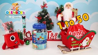 Count to 50 with Numberblobs🎁 Numberblock 1 Helps Santa🎅 Christmas Learning for Kids ❄️ [upl. by Nylehtak]