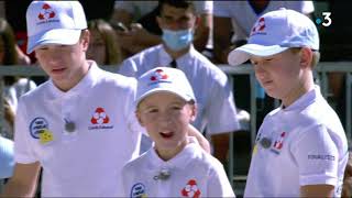 Mondial La Marseillaise à pétanque 2020  finale jeunes DemeterChaudier [upl. by Allevon255]