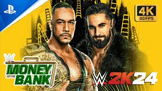 Seth Rollins vs Damian Priest Money in the Bank Toronto Canada Highlights 2024  WWE 2k24 PS5 [upl. by Green]