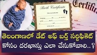 How To Apply For a Date of Birth Certificate online in Telangana  DOB Certificate  Tech Patashala [upl. by Ordnasil]