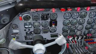 PMDG Douglas DC6 Tutorial Flight GERMAN part2 [upl. by Hagai]