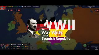 Age of History II  WWII Nazi Germany War with Second Spanish Republic [upl. by Monda267]