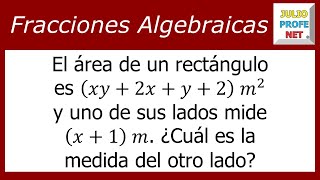 SIMPLIFICAR FRACCIONES ALGEBRAICAS  Problema 1 [upl. by Ailb]